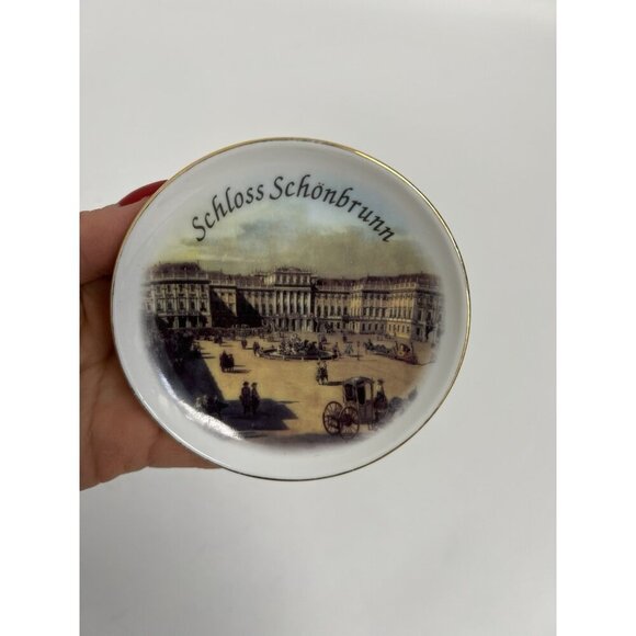 Reutter Porcelain Germany ‘Schloss Schönbrunn’ Plate Travel Souvenir Gift Small - Picture 6 of 6